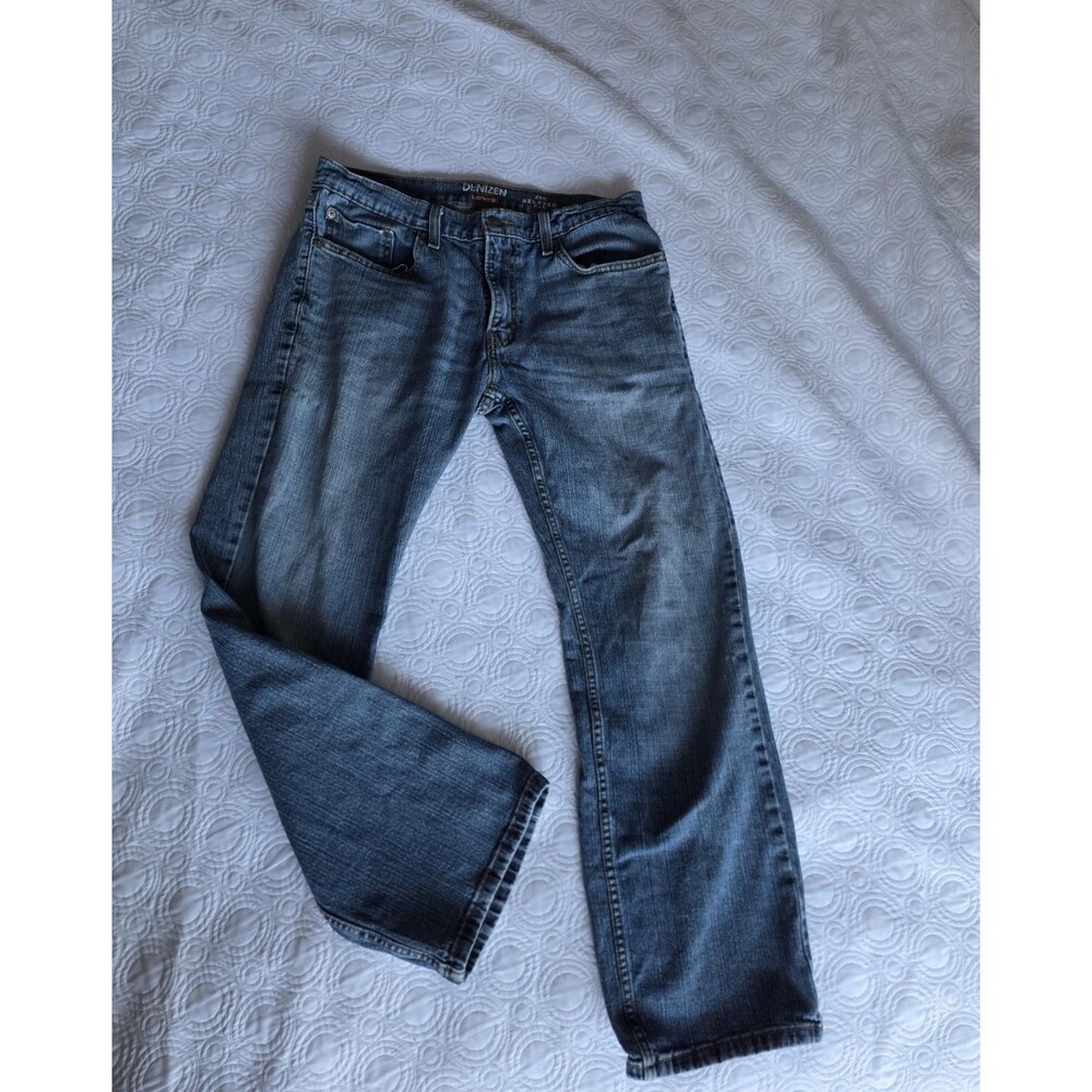 Levis Denizen 285 Relaxed Fit Jeans Mens Blue 33 30